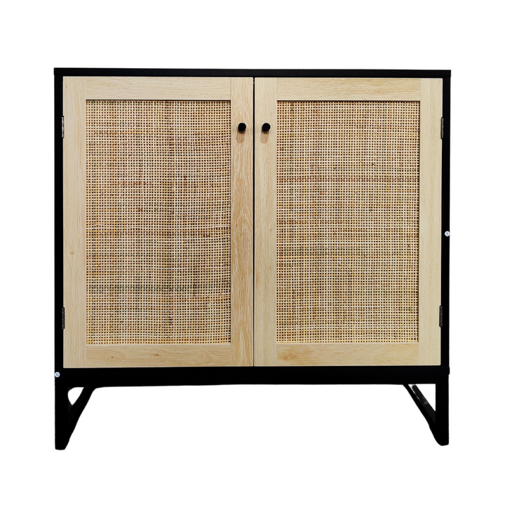 Mueble Buffet Aparador Ratan Negro Alvik