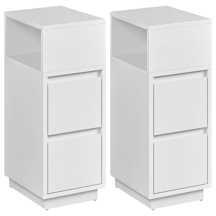 Set de 2 Veladores Blancos Langnes