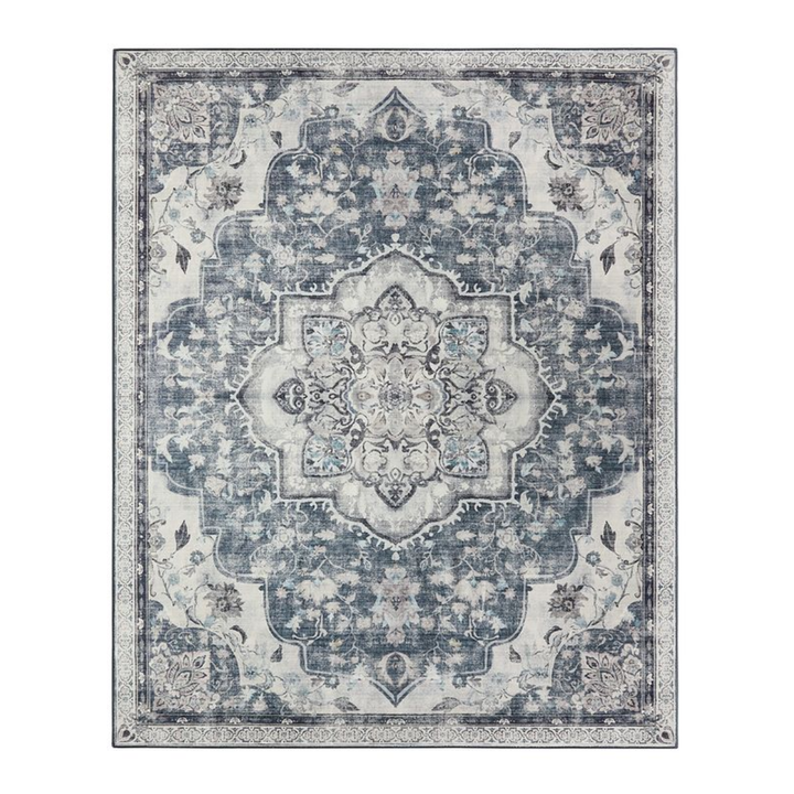 Alfombra Antideslizante Vintage Azul Claro Borsti 305x244 cm