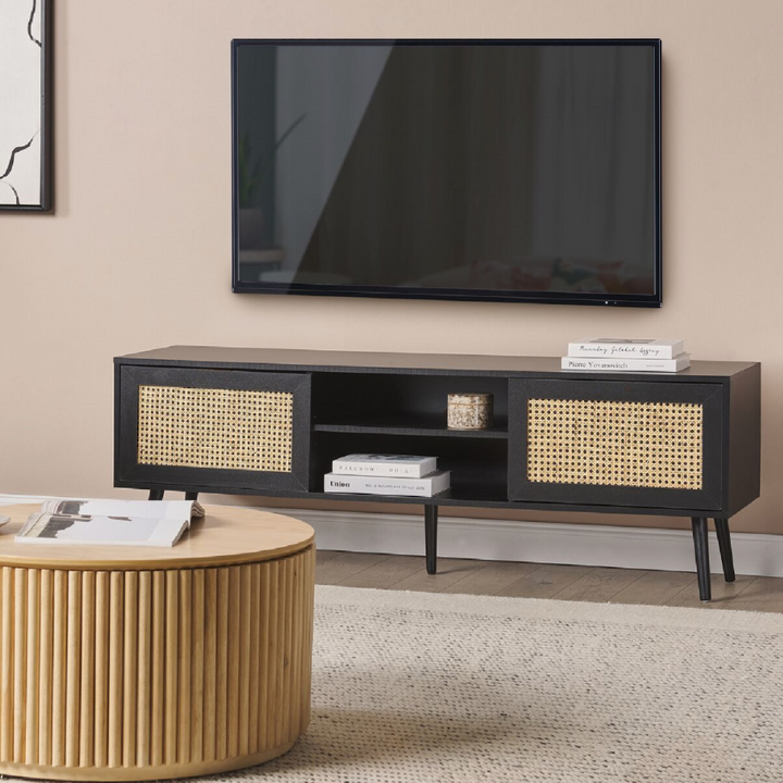 Rack Tv Ratan Negro Forde