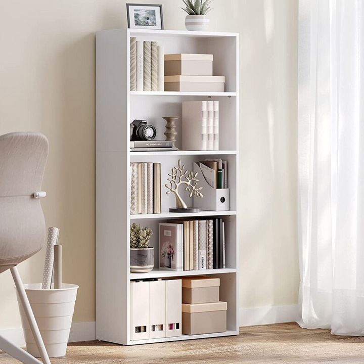 Estanteria Librero Clásico Blanco 5 Niveles Verum