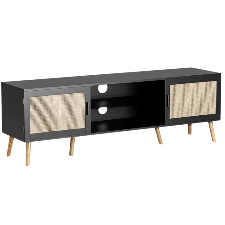 Rack Tv Ratan Negro Forde