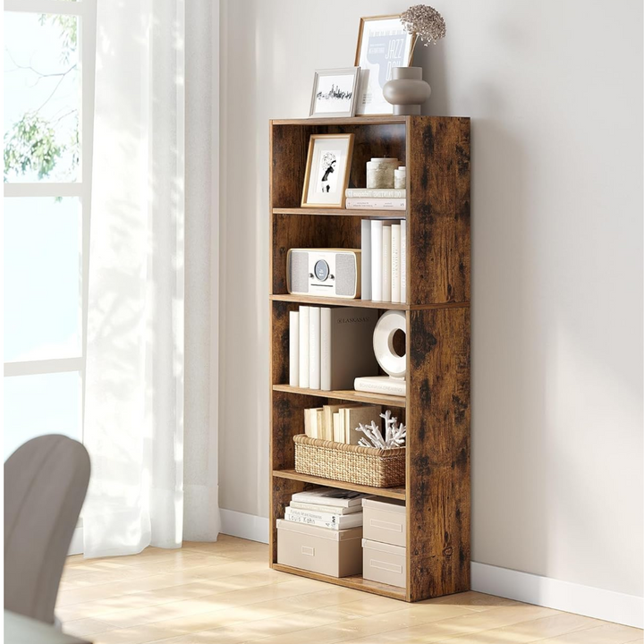 Estanteria Librero Clásico Marrón 5 Niveles Herlev