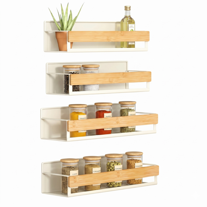Set 4 Estanterias Organizadores de Cocina Magnéticos Skanes