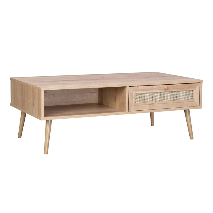 Mesa de Centro con Cajón Ratan Radal