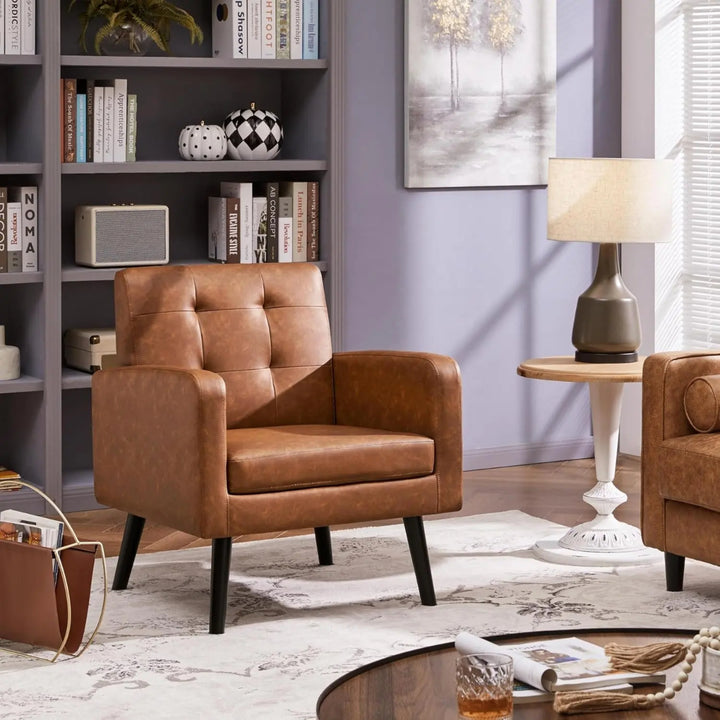 Poltrona Eco cuero Cafe Timra