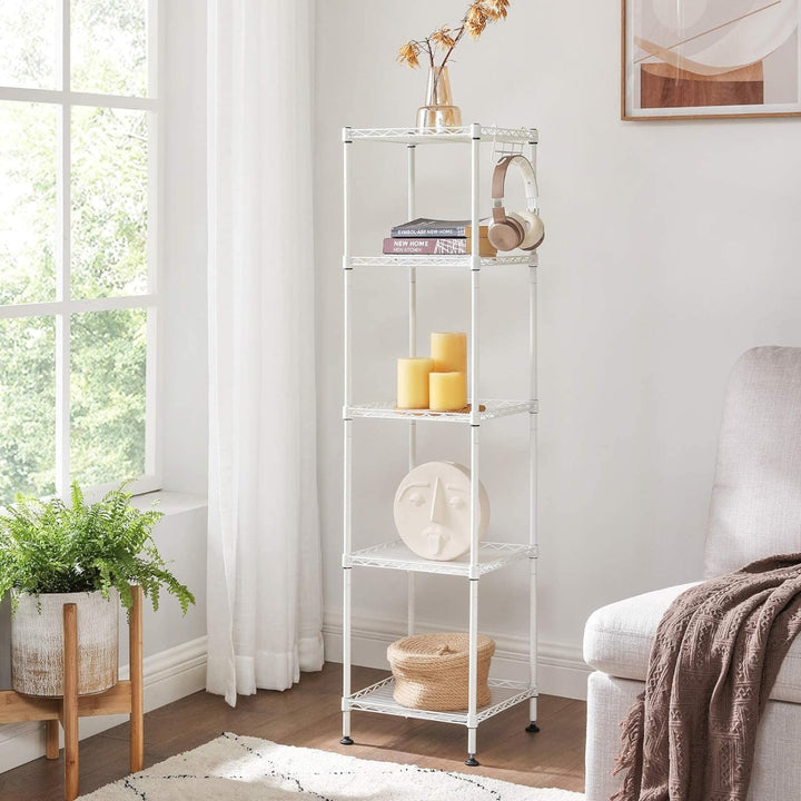 Estanteria Organizador Blanco Ajustable 5 Niveles Dunker