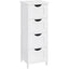 Mueble Organizador Blanco Multiuso 4 Cajones Salem
