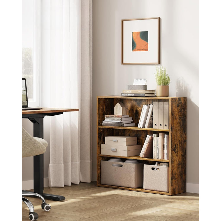 Estanteria Librero Clásico Marrón 3 Niveles Tikob