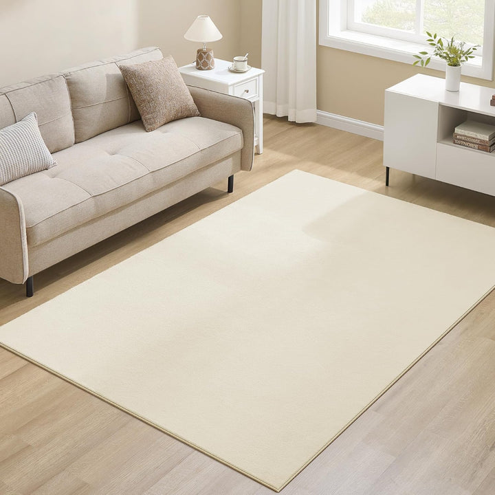 Alfombra Antideslizante Beige Skaidi 230x160 cm