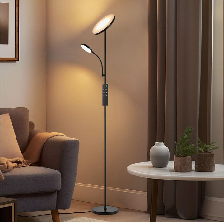 Lampara de Pie Luz Led Ajustable con Control Remoto Vansbro