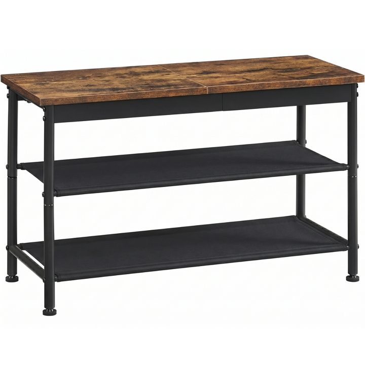Mueble Zapatero Lynge 3 Niveles Fierro y Madera