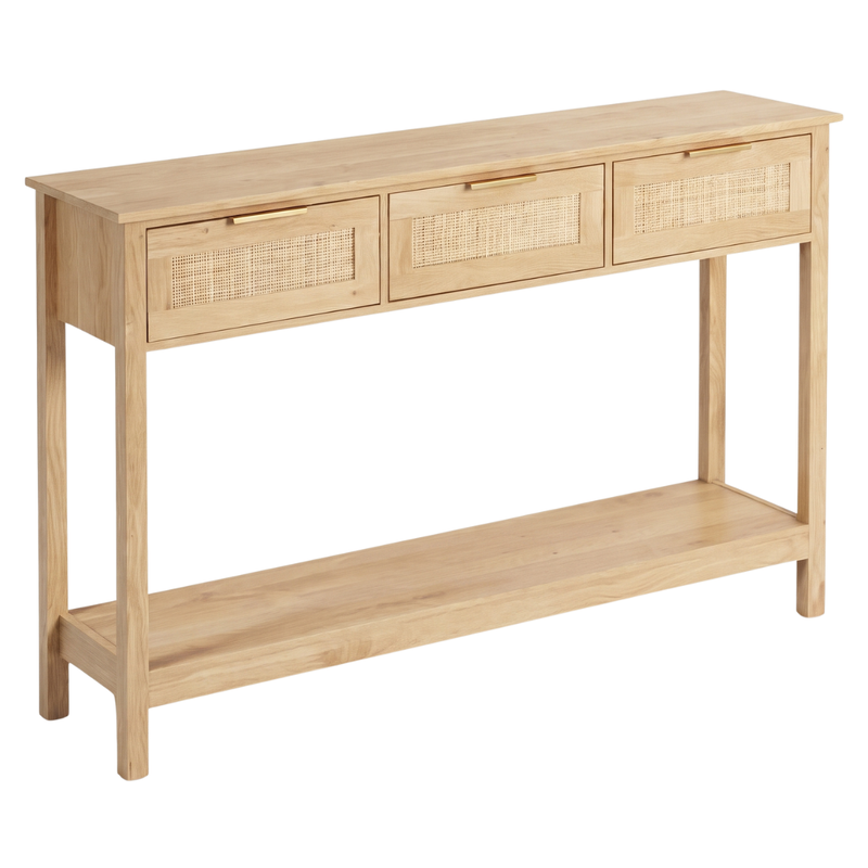 Cajones de ratán · Mueble Recibidor Arrimo Ratán Arezzo