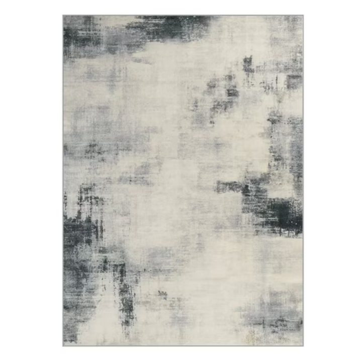 Alfombra Antideslizante Abstracta Gris Singo 214x153 cm