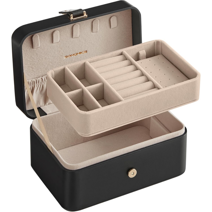 Joyero Organizador Negro Ekeby