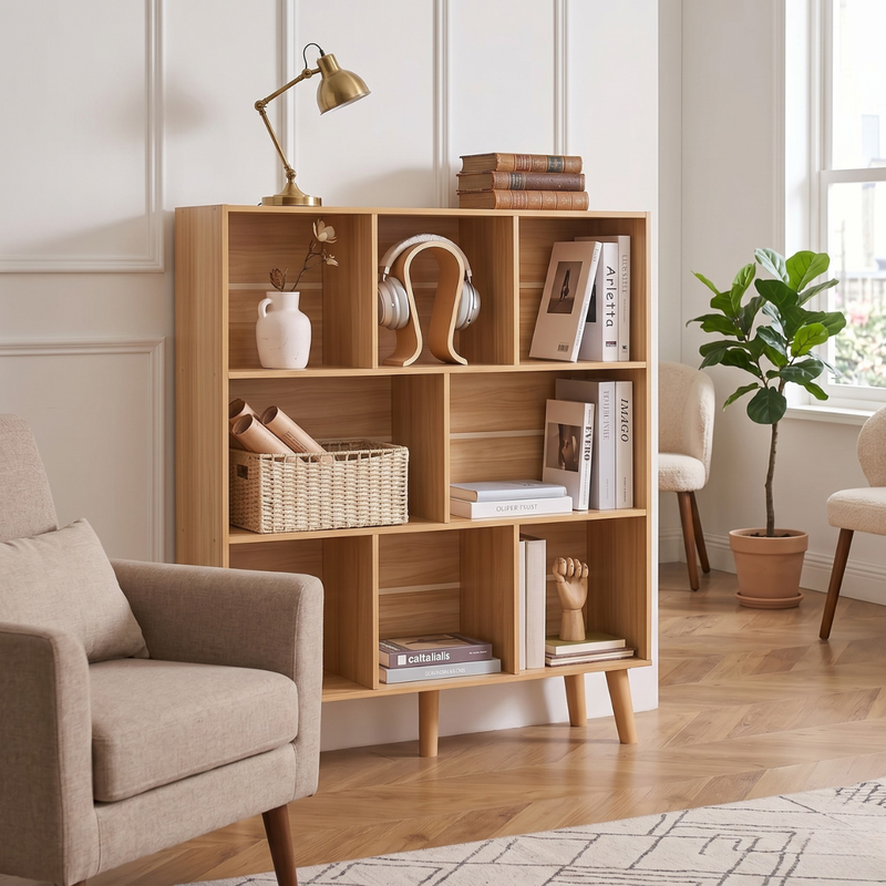 Estilo nórdico · Librero Organizador Floro