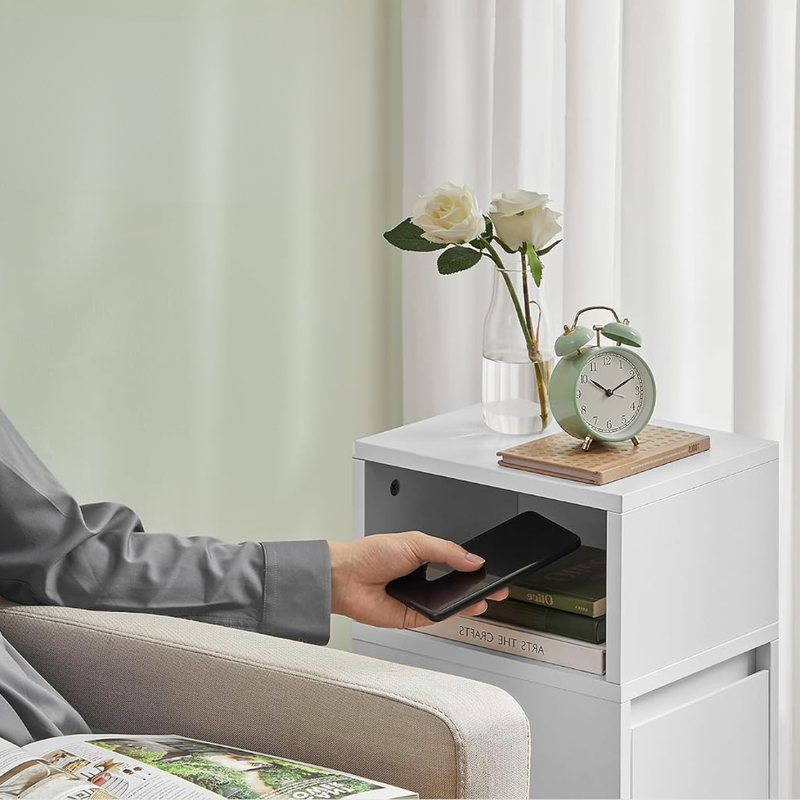 Nicho abierto · Set de 2 Veladores Blancos Langnes