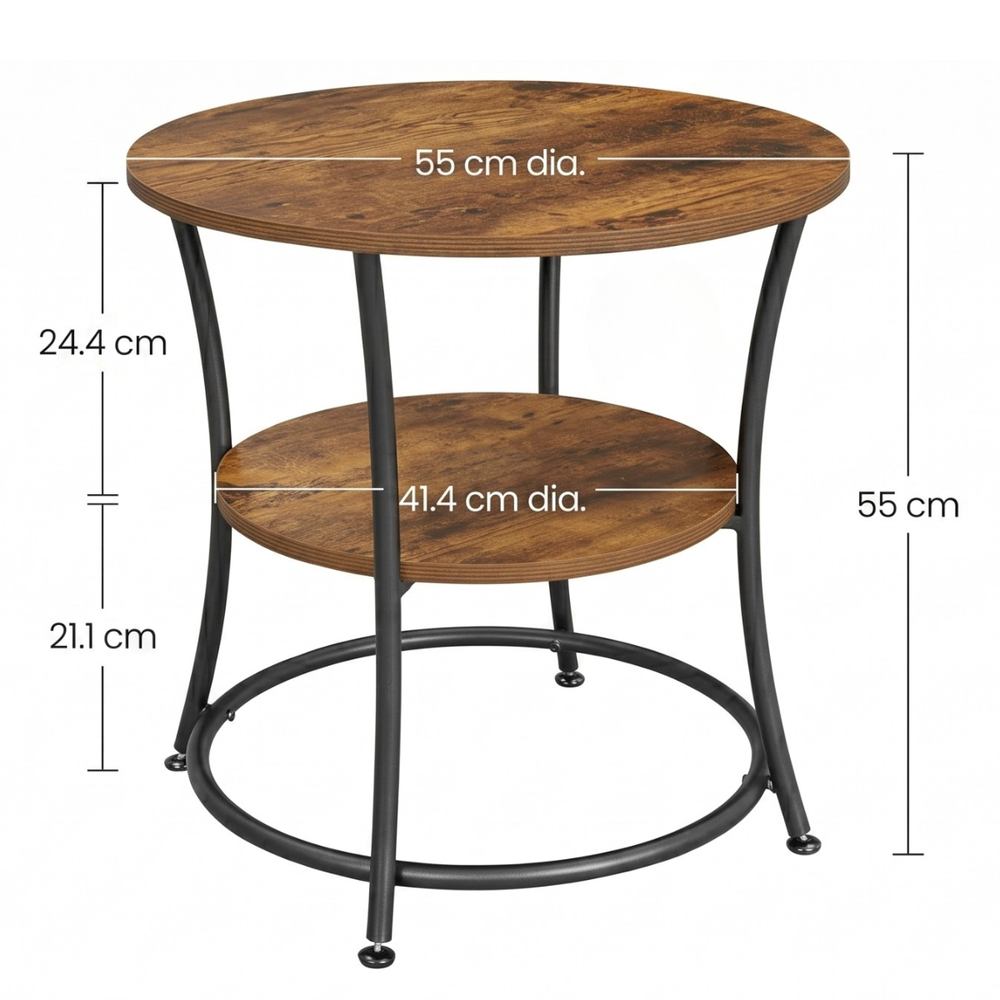 Medidas de la mesa lateral Nolvik