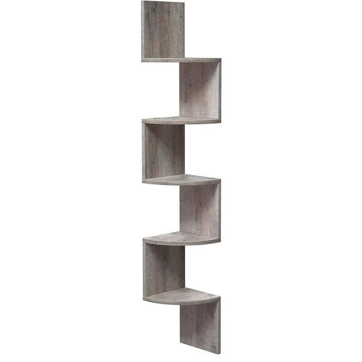 Mueble Estante Esquinero ZigZag Gris Vedby