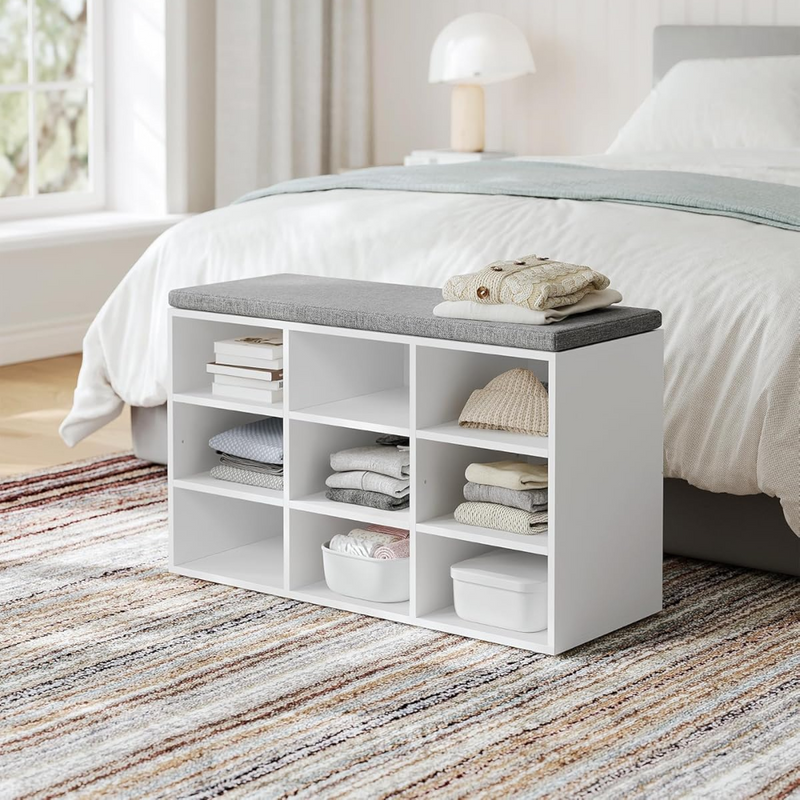 También en el dormitorio · Banqueta Zapatero Blanco Skovde