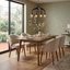 Set 2 Sitiales Silla Comedor Beige y Madera Tropez