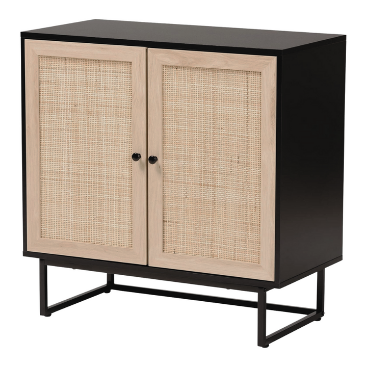 Mueble Buffet Aparador Ratan Negro Alvik