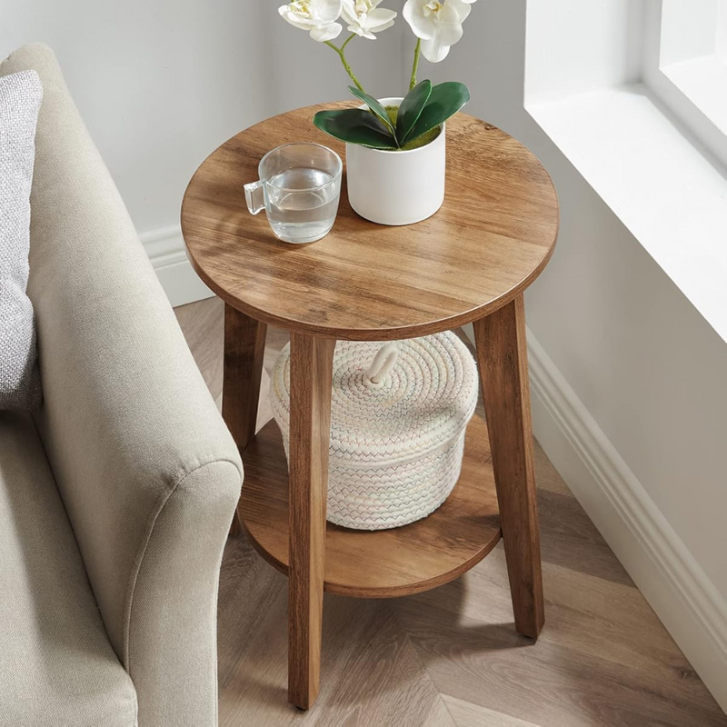 Dos niveles · Mesa Auxiliar Madera Ange