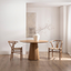 Set De 2 Sillas Wishbone Madera Natural y Cuerda