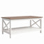 Mesa de Centro Rectangular Blanca Madera Vittoria