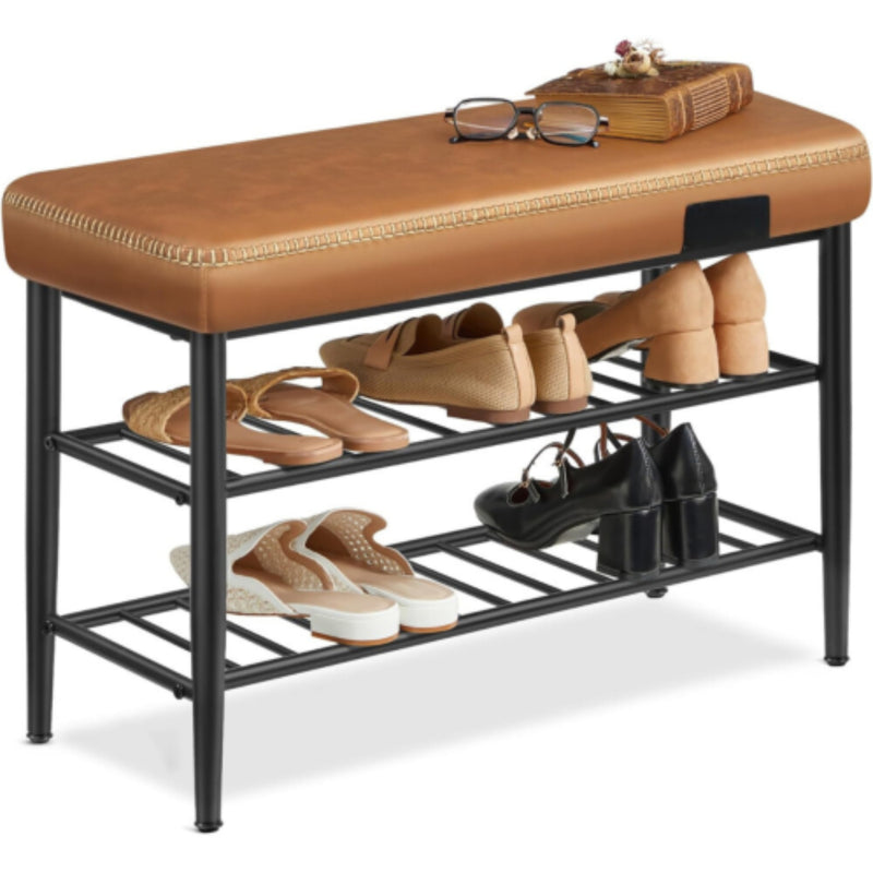 Muy resistente · Mueble Zapatero Eco Cuero Cafe Rieti