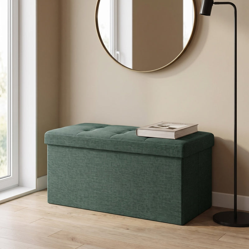 Asiento cómodo · Banqueta Baul Almacenaje Otomana Lino Nordby