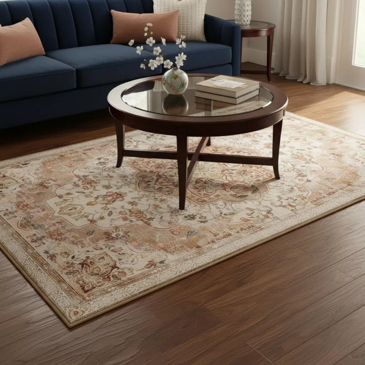 Alfombra Antideslizante Vintage Beige Nordvest 153x92 cm