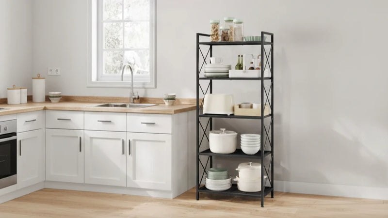 Más espacio y mejor orden: Estantería para Cocina Metálica 5 Niveles Svalov