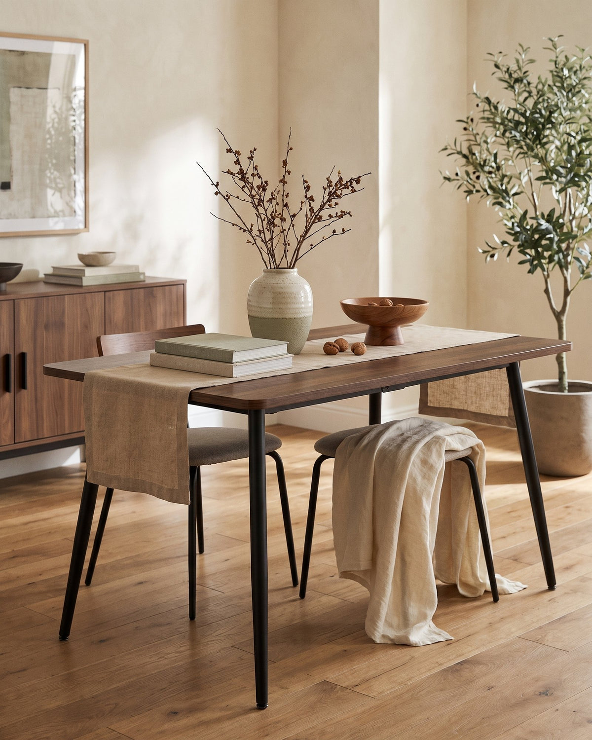 Mesa de Comedor Rectangular Niort 140x75x75cm