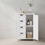 Mueble Gabinete Organizador Multiuso Blanco 4 Cajones Uttran