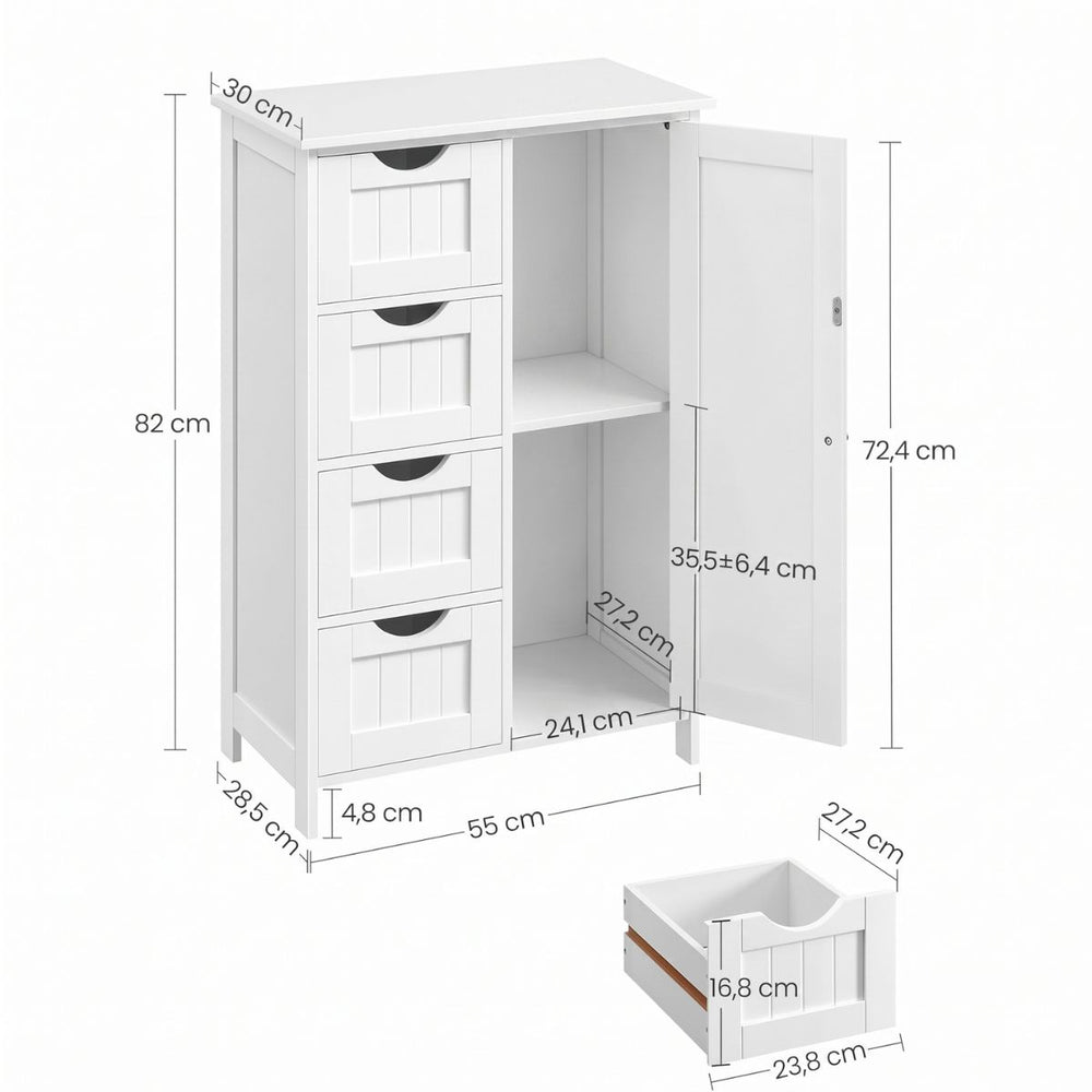 Medidas del gabinete Uttran: 55 x 30 x 82 cm