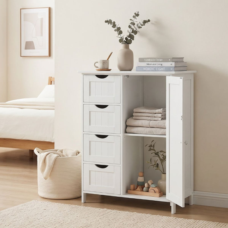 También en la pieza · Mueble Gabinete Organizador Multiuso Blanco 4 Cajones Uttran