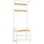 Mueble Recibidor Perchero Odense Blanco Estilo Industrial