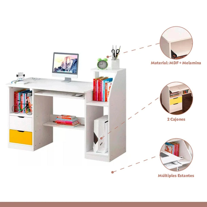 Escritorio con Estante y Cajones Buenos Aires