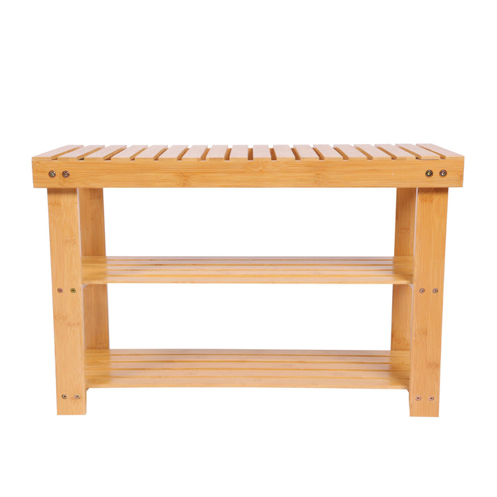 Banqueta Zapatero Bambú Madera 70x28x45cm Soholm