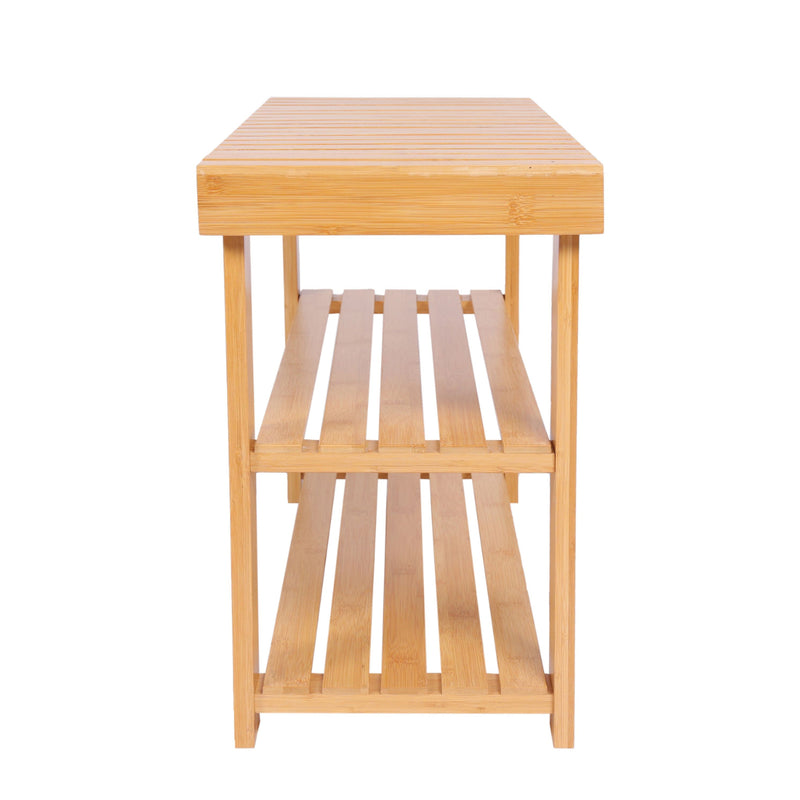Angosta · Banqueta Zapatero Bambú Madera 70x28x45cm Soholm