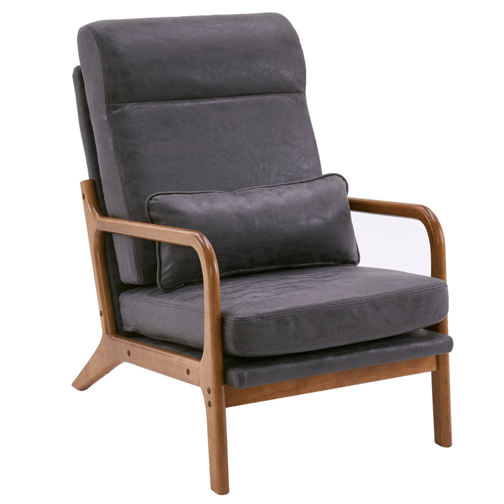 Poltrona Eco cuero Gris Konges