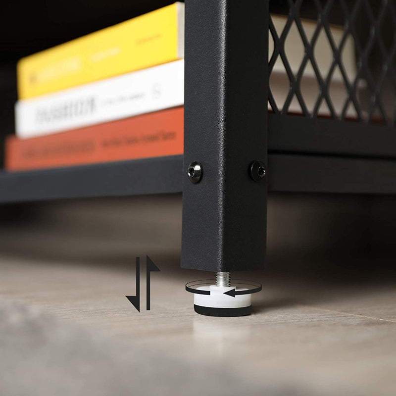 Pies ajustables · Rack TV Roterdam Consola 100 cm Estilo Industrial