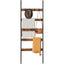 Perchero Escalera 5 Niveles Madera y Fierro Negro Meldal