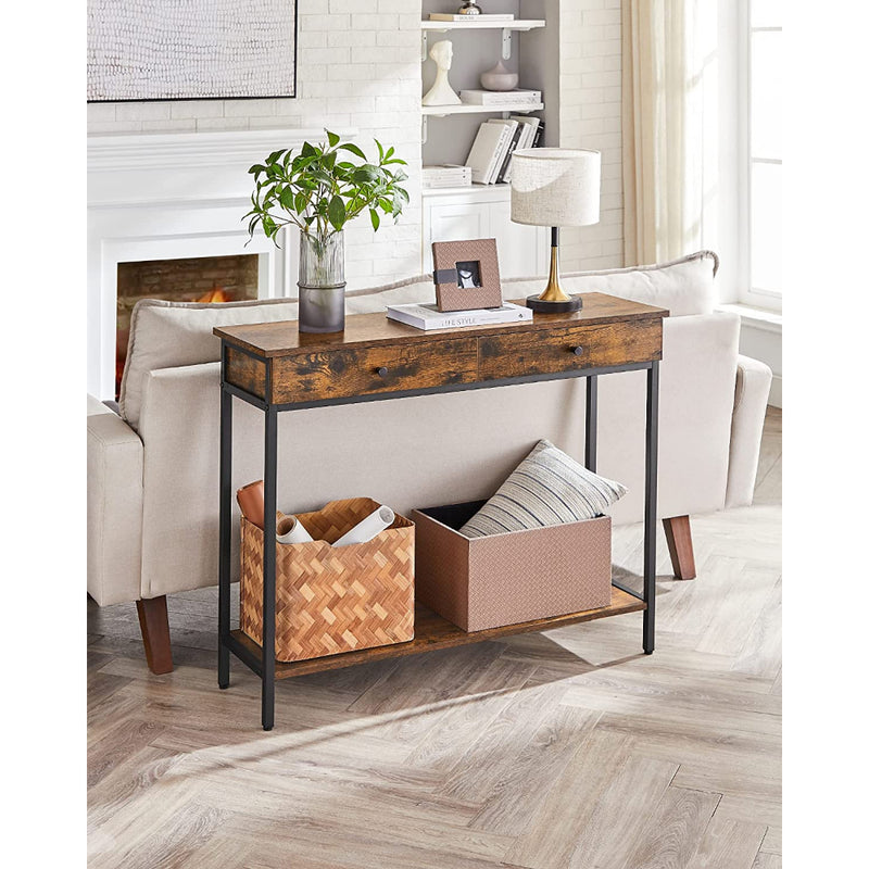 Estilo industrial · Mueble Recibidor Arrimo 2 Cajonera Bristol Estilo Industrial