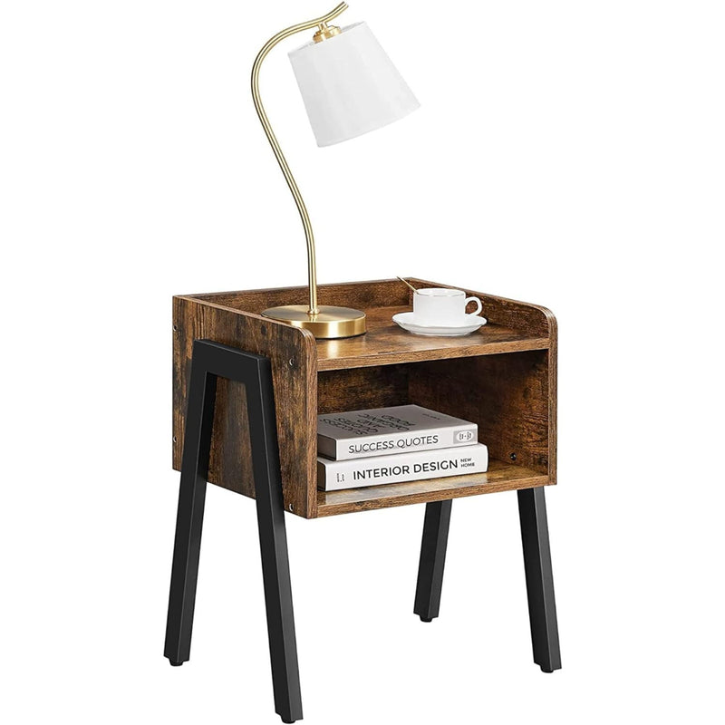 Nicho para libros · Mesa Auxiliar Velador Alvros