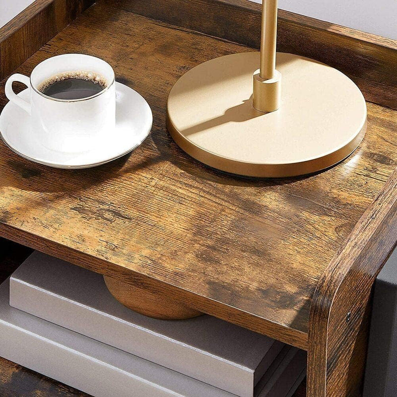 Bordes elevados · Mesa Auxiliar Velador Alvros