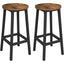 Set 2 Sillas Taburetes Madera y Fierro Arreso