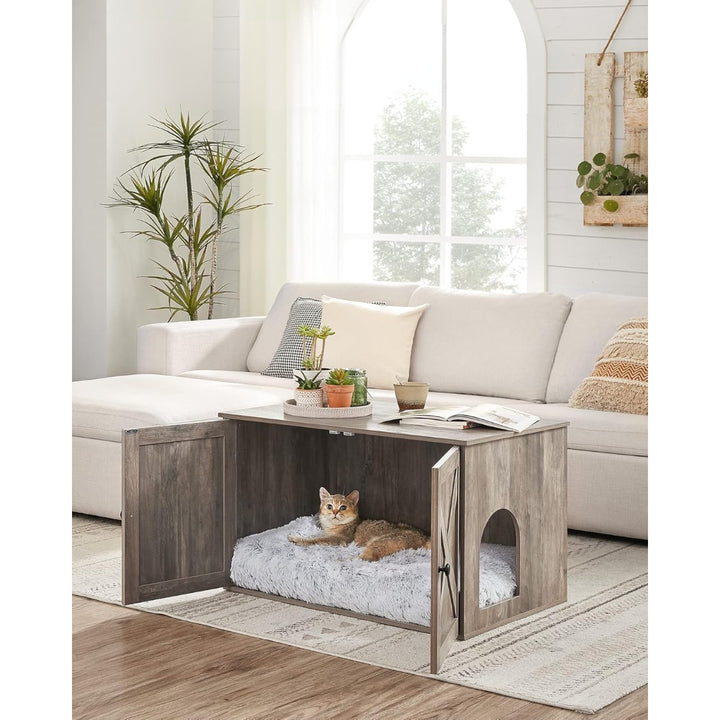 Mesa Auxiliar Casa Gatos Gris Bunken