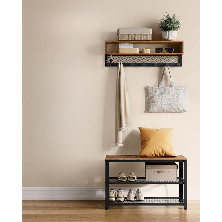 Mueble Set Recibidor Perchero y Zapatero Roonas